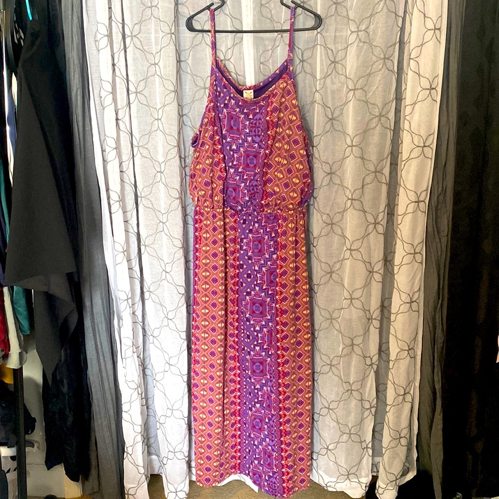 Cute print maxi dress